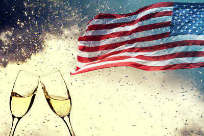 在美国庆祝独立日