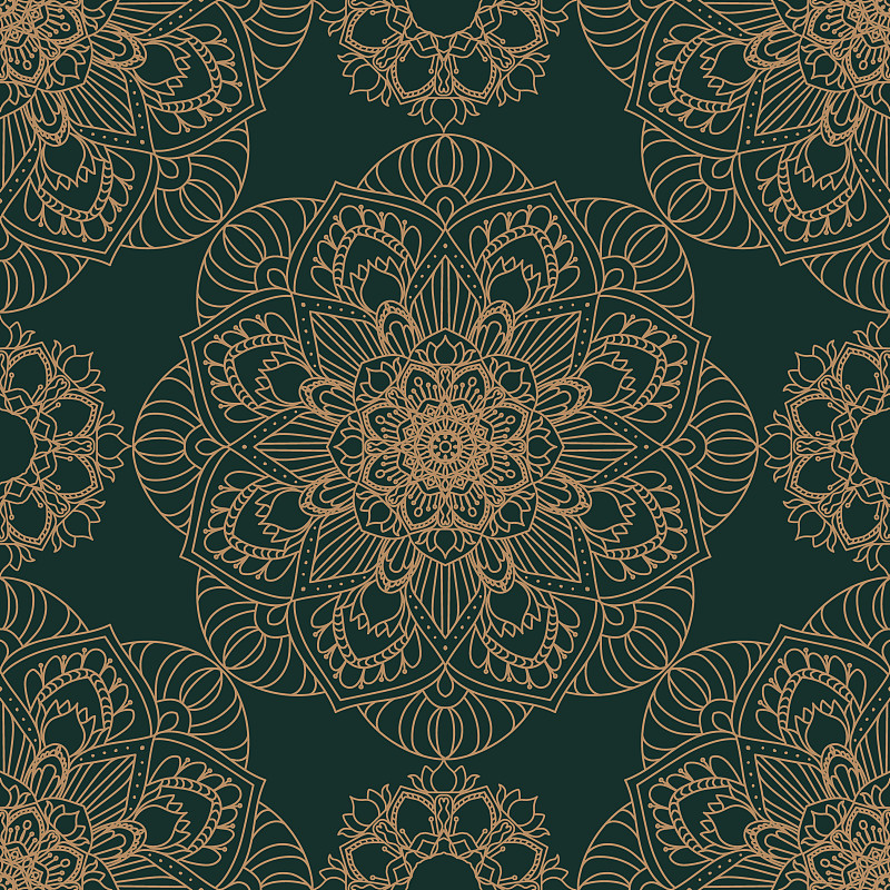 Luxury mandala pattern in vintage oriental style o