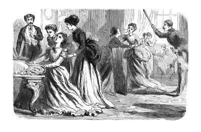 美国第一世纪的插图——1873年——学习艺术的妇女——唱歌、跳舞、阅读