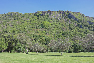 view over Christmas Island golf course