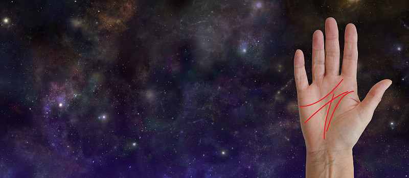 看手相宇宙背景