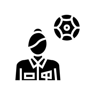 神经病学医学专家字形图标矢量插图