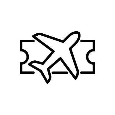 票务线平面矢量图标