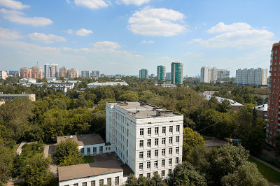 莫斯科鸟瞰图5层建筑全景