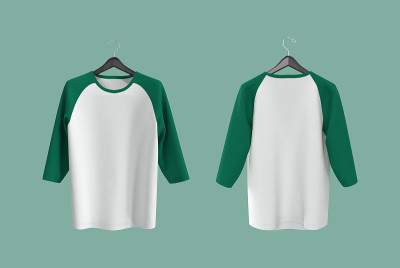 半袖raglan t恤模型