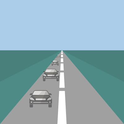 高速公路上的汽车