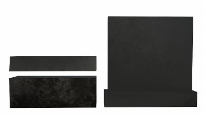白色背景上的老石柱3d渲染