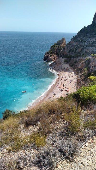 Cala Moraig的景色
