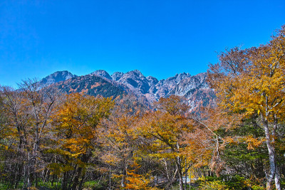 秋上高内，横古附近的景色