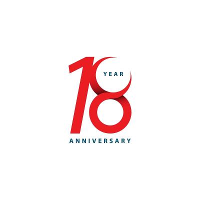 18周年矢量模板设计插图