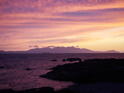 夕阳从Troon