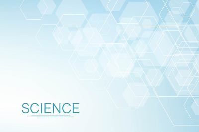 Hexagons abstract background with geometric shapes