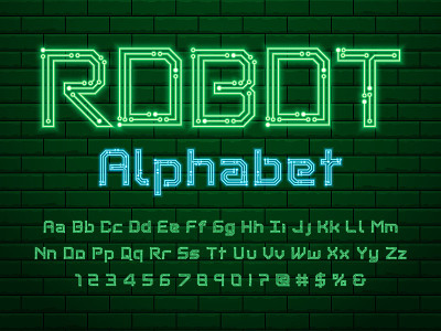 氖字体。