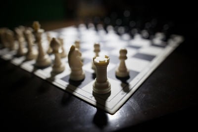 棋盘上的白子