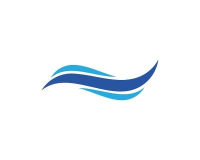 水波符号和图标模板