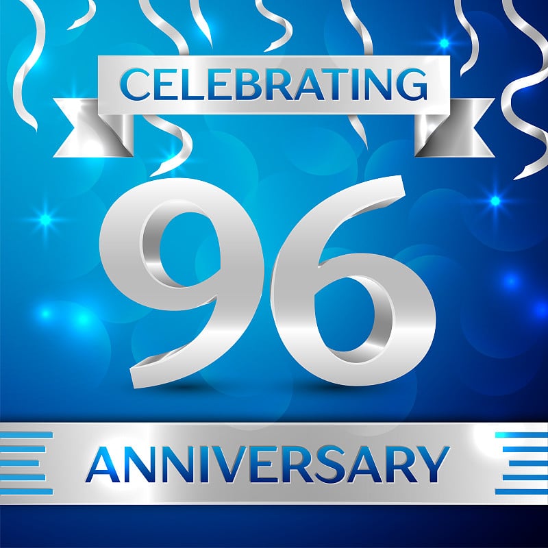 Ninety six 96 Years Anniversary Celebration Design