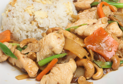 腰果鸡饭
