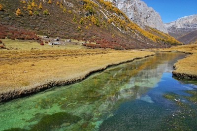 美丽的山景