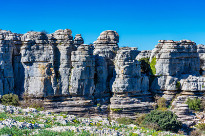 El Torcal de Antequera, Andalusia, Spain，在Antequer