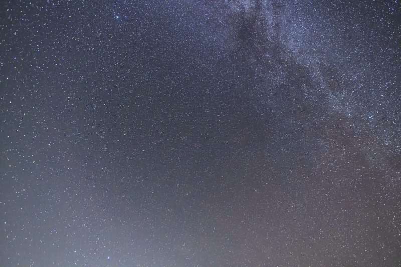 美丽的星空和明亮的银河。晚上的风景。天文背景。预览效果