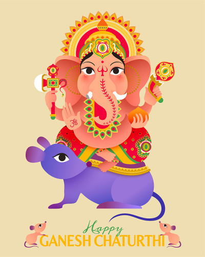 lovely Hindu god Ganesha