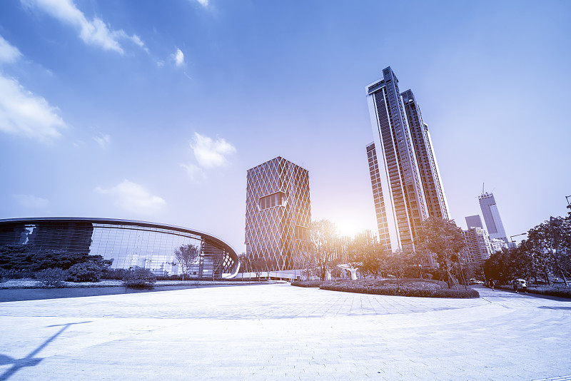 深圳湾现代建筑天际线预览效果