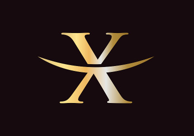 高级字母X标志设计。X字母标识设计