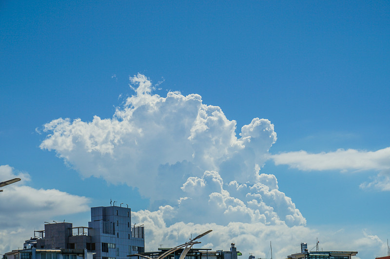 台湾台北市和夏天的天空