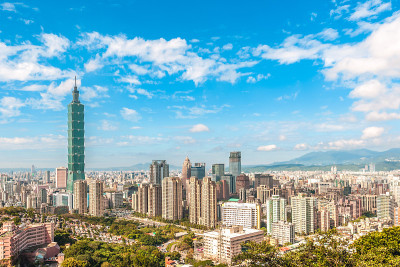 台湾的台北天际线