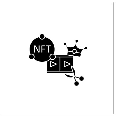 NFT视频剪辑符号图标