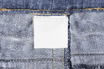 空白衣服标签