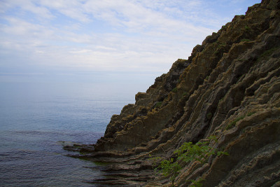 黑海海岸和基塞韦拉岩的景观