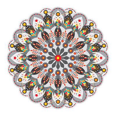 Mandala floral pattern
