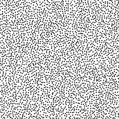 Pointillism middle density seamless dots pattern. 