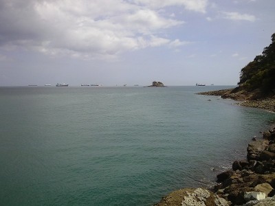 巴拿马湾，在巴拿马，中美洲。海景