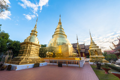 泰国清迈的佛寺。