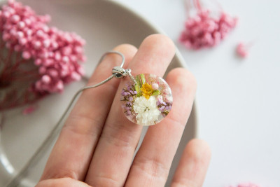真花环氧树脂，珠宝