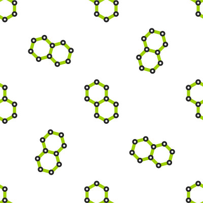 Line Chemical formula icon isolated seamless patte