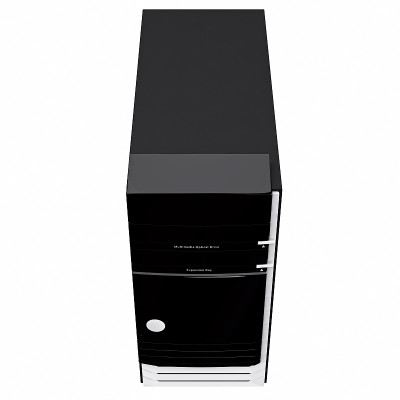 游戏机箱PC制作光滑的塑料面板。3 d图形