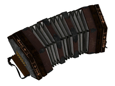 concertina isolated