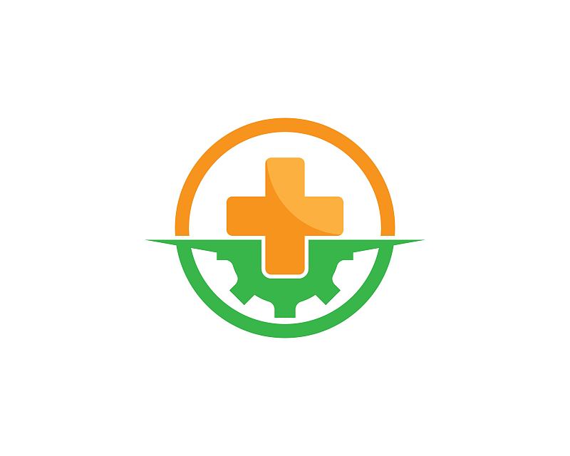 医学模板矢量图标插图