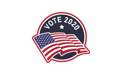 Vote 2020 badge.