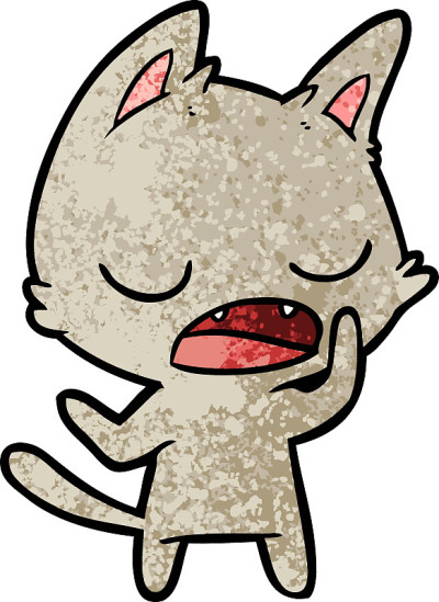说话的猫卡通
