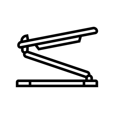 笔记本电脑站线图标矢量插图