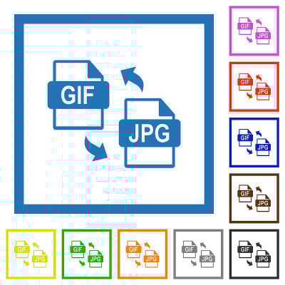GIF JPG文件转换平框图标