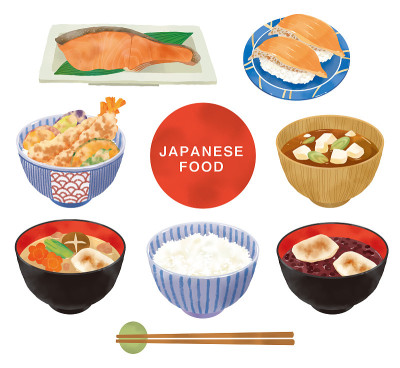 写实触摸日本食物插图集