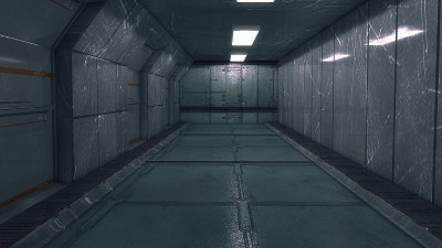 3 d渲染。未来的室内环境