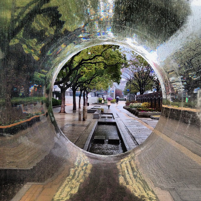 雨中漫步
