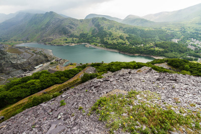 lanberis, Nant Peris Pass和Dinorwig石板采石场