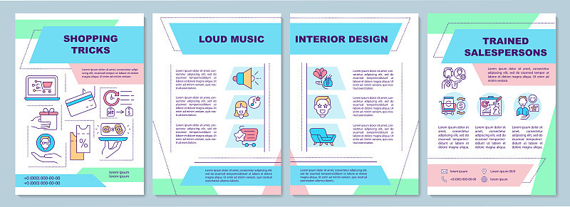 Shopping tricks brochure template